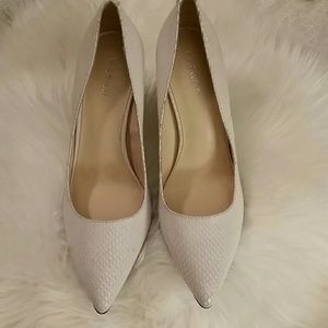 Brand New Nine West Snakeskin Print Leather Pumps